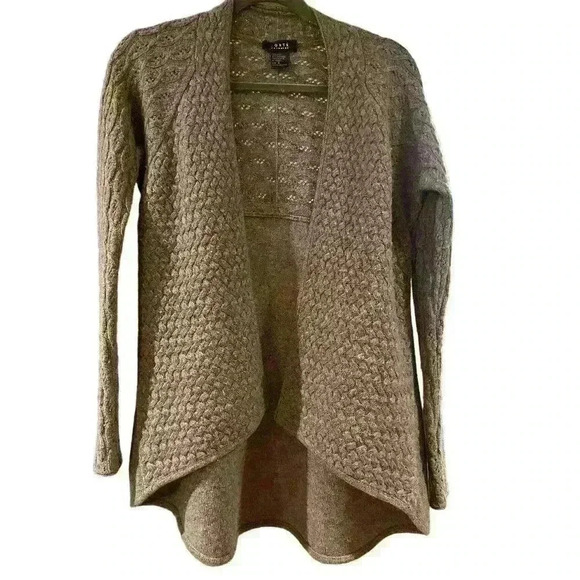 Forte Cashmere / Wool blend Open Front Cardigan size Small lightweight casual - Picture 2 of 5